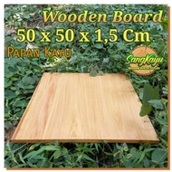 Wooden Board 50x50x1.5 cm Wooden Board Table Leaf Wooden Tray Cutting Board