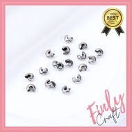 20 pcs Crimp beads cover stainless Steel rope end Stopper cover Stopper C