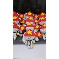 [ Real photo ] 7-color rabbit keychain holding a Vietnamese flag, meaningful gift of 30.4, 1.5, 2.9 