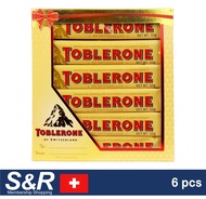 Toblerone Swiss Milk Chocolate with Honey and Almond Nougat 6 pcs x 50 g