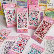 Twinkle Jewel Seal Heart Embossed Sticker