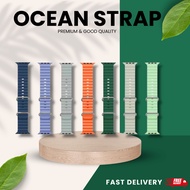 [LOCAL STOCK] Ocean Silicone Strap U25Max/A10/U3 LITE/9 MINI For Smart Watch Size 42mm/44mm/45mm/49m