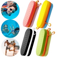 Swim Goggle Case Silicone Goggle Case with Clip & Drain Holes for Men Women Kids [Bellare.sg]