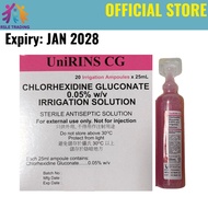 Unirins Cg Chlorhexidine Gluconate 0.05%w/v Irrigation Solution 25ml X 20 box
