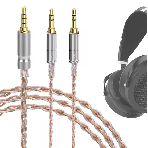 Geekria Apollo 3.5mm TRRS Balanced Cable Compatible with HIFIMAN Edition XS, Denon AH-D5200, FiiO FT