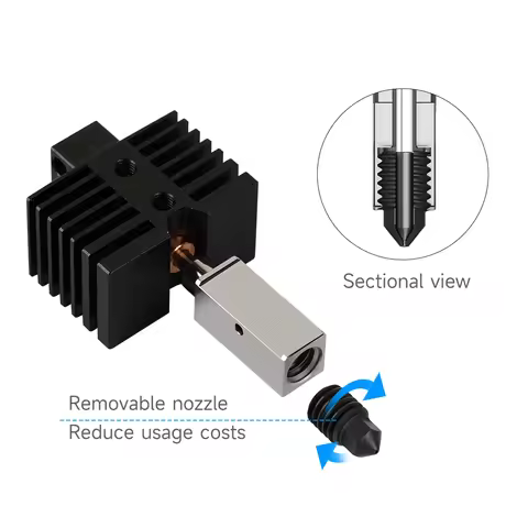 For Qidi X plus 3 / X max 3 / x smart 3 / Q1 Pro Upgrade hotend 3D printer accessories Hotend