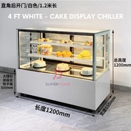 4 Feet White Cake Display Chiller Cake Showcase Peti Sejuk Cake