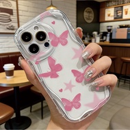 For IPhone 17 16 11 Pro 13 15 7Plus Pro Max 8 6 6s XR XS Heart Star Butterfly Cover