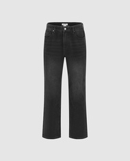 URBAN REVIVO - Quần jeans ống rộng nam thời trang UMY850017-B5A
