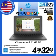 LAPTOP HP CHROMEBOOK 11 G7 EE 11INC CELERON 4GB 32GB CHROME OS PLAYSTORE [REFURBISHED]