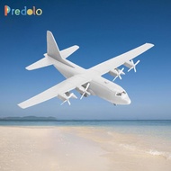 predolo 1/144 Transport Plane Model ,Miniature Aircraft Toy Assembled Model C130 4D with Stand Gift