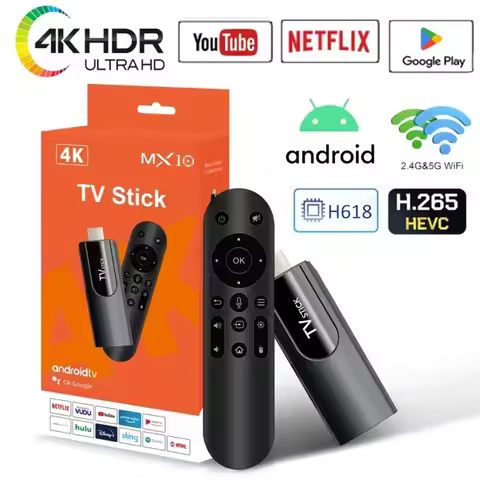 MX10 F3/MX10 mini TV stick h618 android13 ATV 4K HD TV box 2.4/5G WiFi smart TV receiver for Google