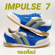 (PANลิขสิทธิ์💯)รองเท้าฟุตซอล PAN IMPULSE 7 รองท๊อปพื้นยางดิบ หนังแท้ ***หนังวัว*** ไซส์ 39-45