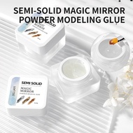 Magic Mirror Powder Molding Glue - Magic Mirror UV Glue - Semi Solid Gel UV Magic Mirror