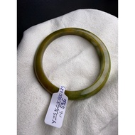 Myanmar jade bracelet, type A, small royal color, six points, red metal 53.6 (including dry stone an