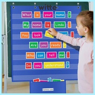 WITTE Standards Pocket Chart, Educational Durable Classroom Pocket Chart, Large Class Schedule Chart