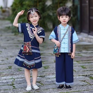 Children Children's Guangxi March Guangxizhuang National Costumes Costumes Girls' Miao National Boys