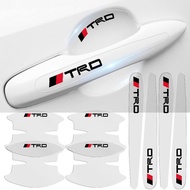 8pcs Car Accessories Door Handle Wrist Bowl Sticker For Toyota TRD Rush Wigo Vios Innova Avanza Fort