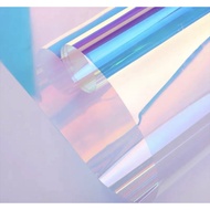 (1 sheet) HOLOGRAM PAPER COLORFUL BOUQUET Flower bouquet | FLOWER BOUQUET FILM PAPER