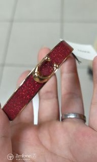 在台現貨：COACH 特殊款琺瑯手環-紅
