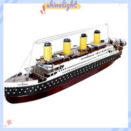 [Shinelight] Color Titanic Puzzle DIY Cruise Ship Assembled Model Kits Children Educational Toys [MY