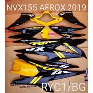 COVER SET NVX155 V1 AEROX 2019 RCY1/BG TANAM STICKER