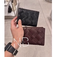 Small ck wallet top zip ivette woven