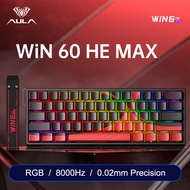 Aula WIN60HE Max Wireless Mechanical Keyboard Magnetic Switch 8KHz Polling Rate RGB LED Backlit Gami