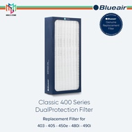 Blueair Replacement Filter for Classic 400 Series (403, 405, 450E, 480i, 490i) - DualProtection Filt
