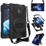 ZenRich Galaxy Tab Active 3 Case, SM-T570/SM-T575/SM-T577 Case with Kickstand Hand Strap and Shoulde