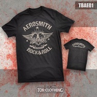 (Ready Stock) Tshirt Aerosmith - Baju Band - Rock - Streetwear - TBAE01