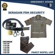 SERAGAM SATPAM PDH TERBARU 2021 PAKET KOPEL LENGKAP SECURITY