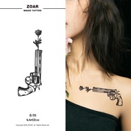 COD แทททู ZOAR L04 Magic tattoo ดอกไม้ สติ๊กเกอร์รอยสัก กันน้ำ รอยสัก ลายสัก 15 วัน สีดำ