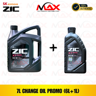 SK-ZIC 7 Liters X7 5W-30 Fully Synthetic Diesel Change Oil Bundle