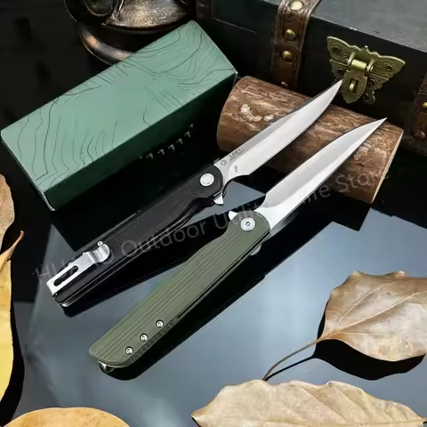 Hot 3810 Pocket Folding Knife 8CR13MOV Blade G10 Handle Portable Survival Knife Sharp Hiking Multipu