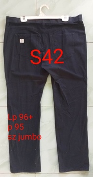 kode: S42/PL celana cewek/celana cewek semi jeans second/celana panjang/pakaian cewek/thrift celana 