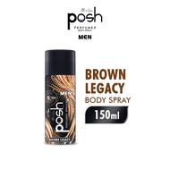 POSH Spray Cologne Men Brown Legacy Botol 150ml