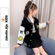 Jacket Aja Kids Varsity Baseball Unisex Children (1 year - 18 years) INITIAL RSBUF (CUSTOMIZED) Bomb