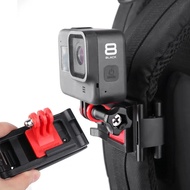 【Worth-Buy】 Backpack Clamp Mount For Hero 11 Black Mini/10/9 Adjustable Action Camera Accessories Holder Clip For Action 3/2