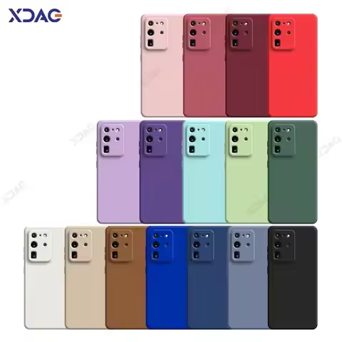 Original Mobile Phone Cover for Samsung Galaxy S20 FE Plus Ultra SamsungS20Ultra S20Plus 5G Soft Squ
