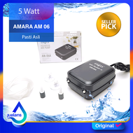 Aerator Udara Aquarium AMARA AM 06 2 Lubang Paket Lengkap Aerator Udara Aquarium Kolam AMARA