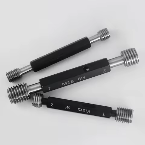 6H 1PCS M0.8M1M2M3M4M5M6M8M10M12M14M16M18-M30internal thread plug gauge, check tool, internal thread