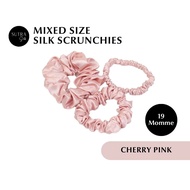 SUTRA SILK Mixed Size Silk Scrunchies 19 Momme
