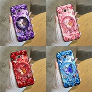 Case for Samsung A3 2017 / A5 2017 / A7 2017 printed (flat) with butterfly and rose motifs phone cas