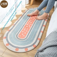 Carpet Furry Rug Oval Premium Motif A - Soft Fur Carpet 50 x 120