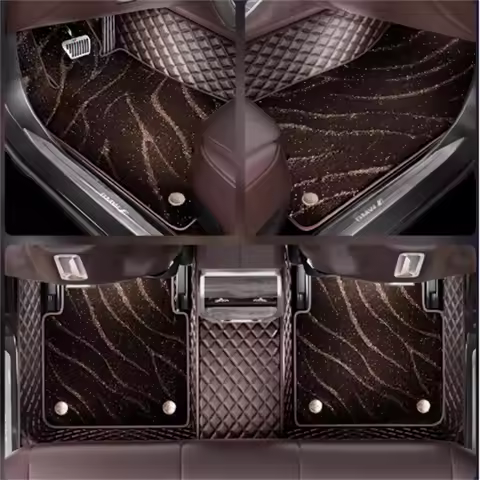 For Nissan GT-R R35 GTR Auto Carpets Double Layer Custom Car Floor Mats Foot Coche Accessories Floor