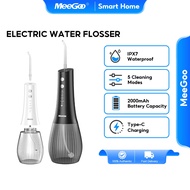 MeeGoo Electric Water Flosser 500ML Dental Oral Irrigator 5 Mode Portable Rechargeable Teeth Cleaner