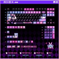 TITANATION Rabbit Hole keycaps Cherry Profile Dye-Sublimation  PBT+PC keycap
