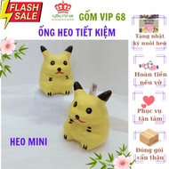 [CERAMIC VIP 68] Piggy Bank for Money, Piggy Bank, Porcelain Pig, Pikachu Savings Box, Very Cute and