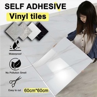 60X60CM PVC Marble Tiles Self Adhesive Floor Sticker PVC Vinyl Flooring Mozek Lantai Tikar Getah